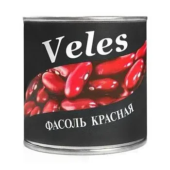 Фасоль Veles красная ж/б 400г