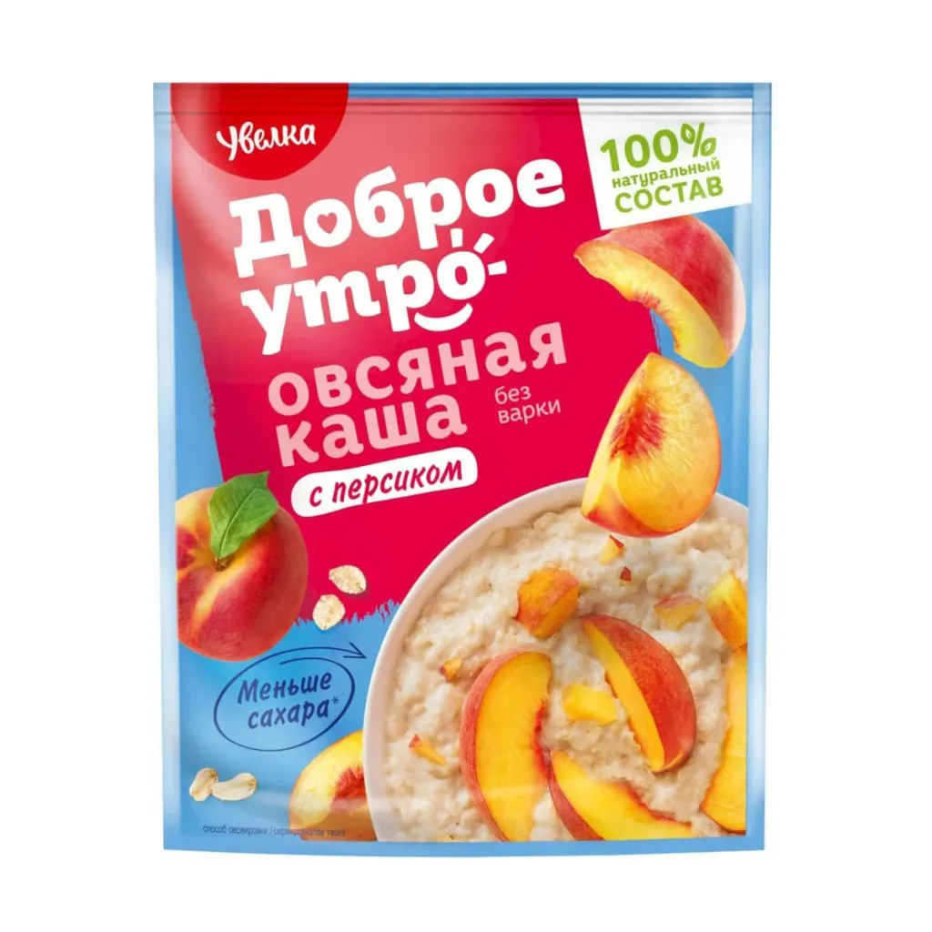 Каша Увелка овсяная с персиком 40г