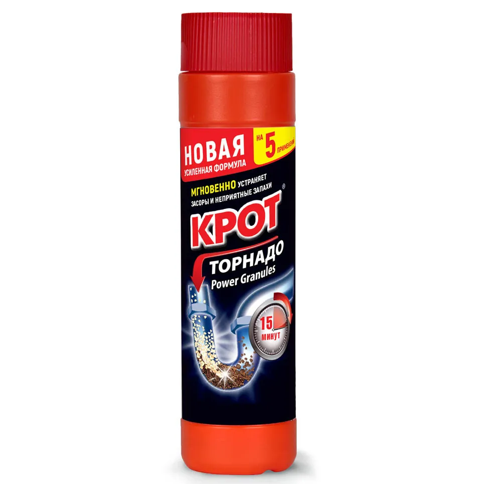 Средство Крот Торнадо д/устр засоров гранулы 500г