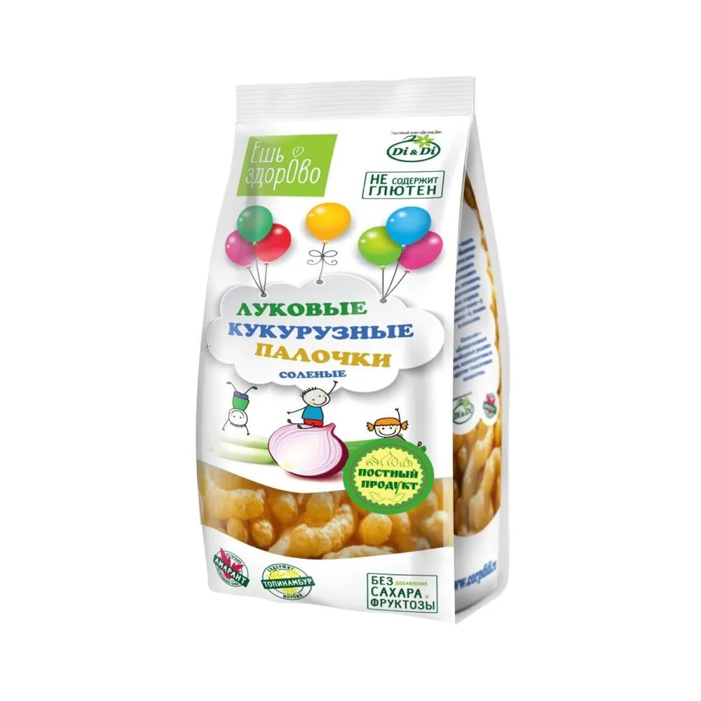 Кукурузные палочки Ешь здорОво луковые соленые 80 г