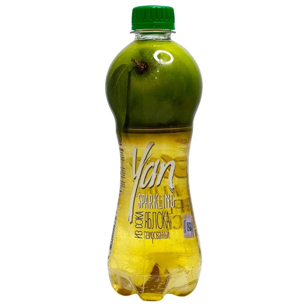 Напиток YAN sparkling газ сокосодержащий яблоко 470мл