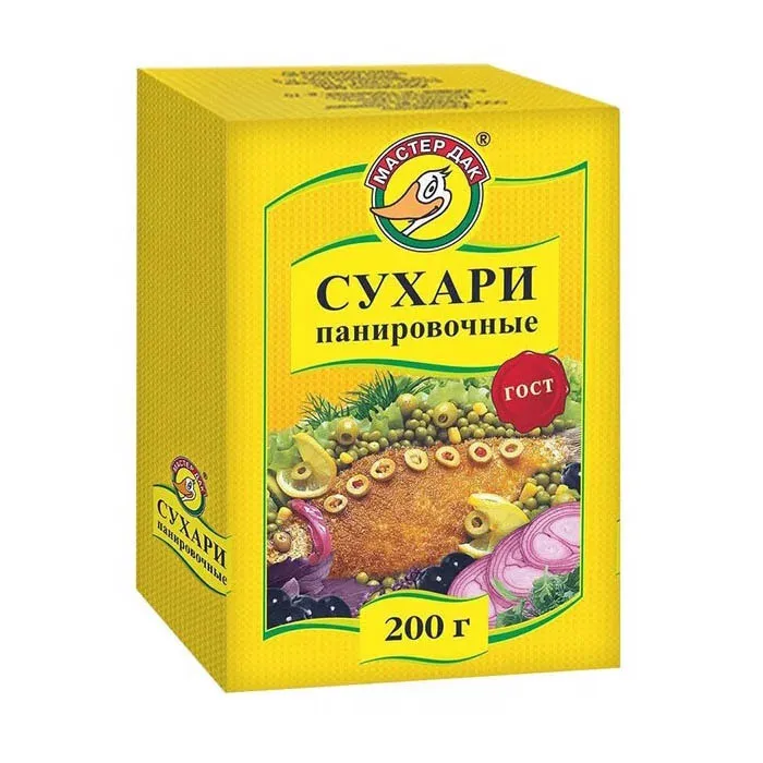 Сухари панировочные Мастер Дак 200г