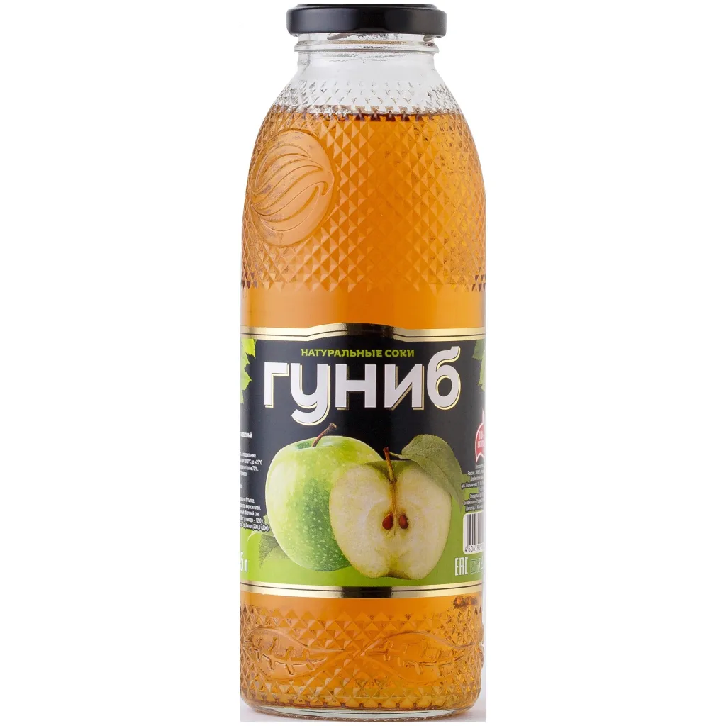 Сок Гуниб ст/б 0,75л Яблочный осветленный