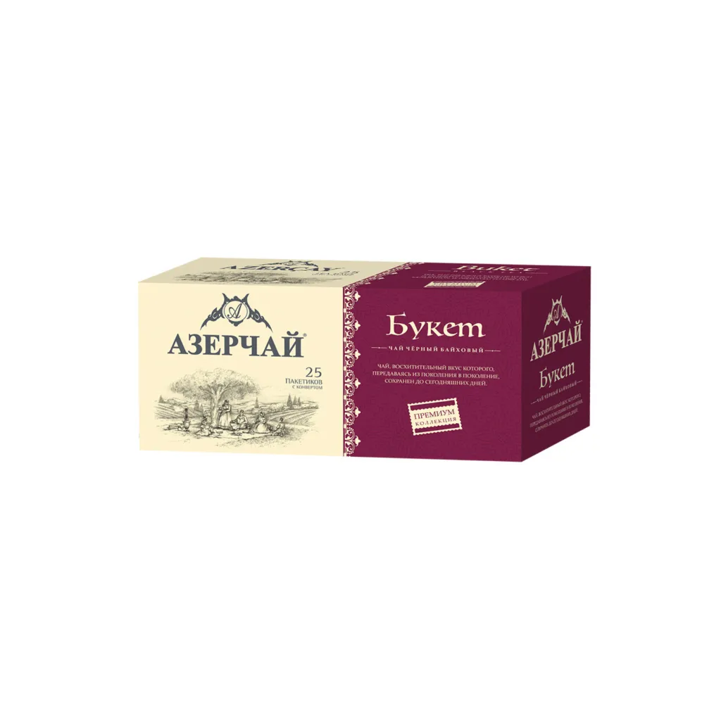 Чай  черный Азерчай Букет Конверт 25 пак