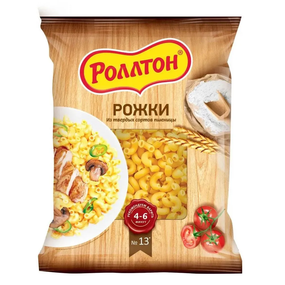 Макароны Роллтон Рожки 400г
