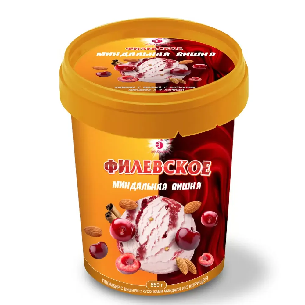 Мороженое Филевское Вишня ведро 550г