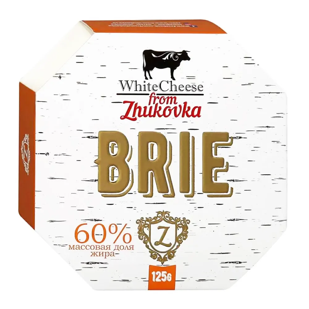 Сыр мягкий Zhukovka Бри с белой плесенью 60% 125г