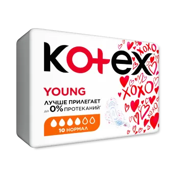 Прокладки Kotex Ultra Young сетч. нормал 10шт