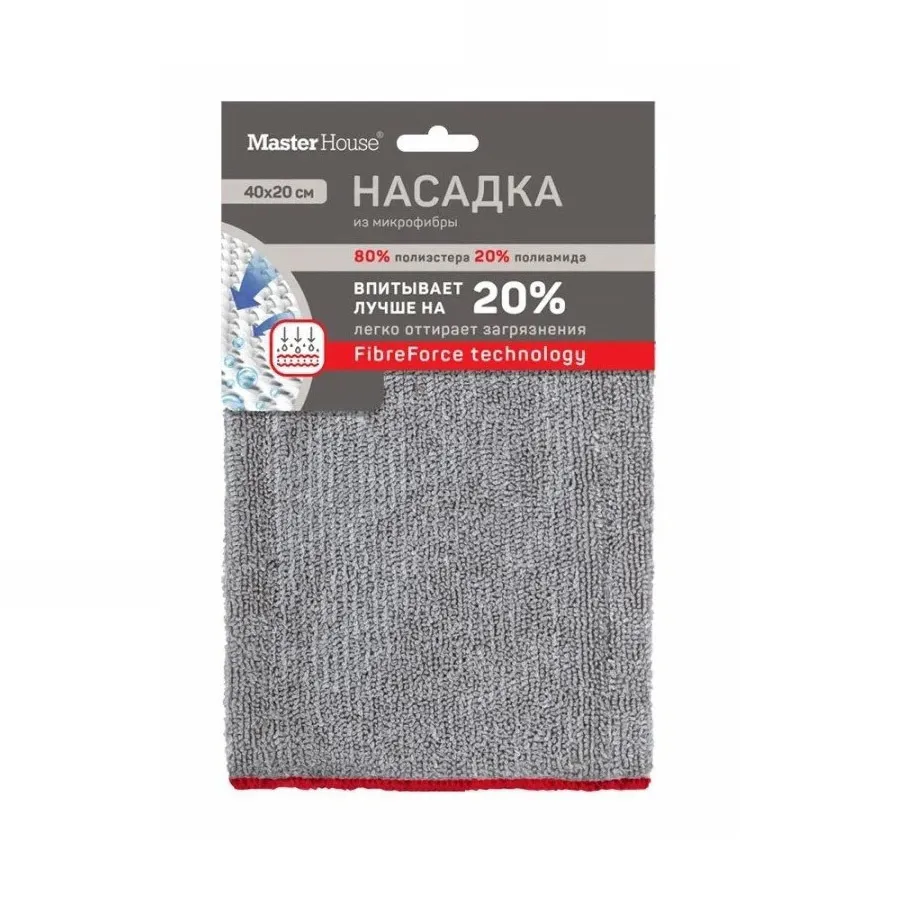 Насадка для швабры 40*20см Марио микрофибра Master House
