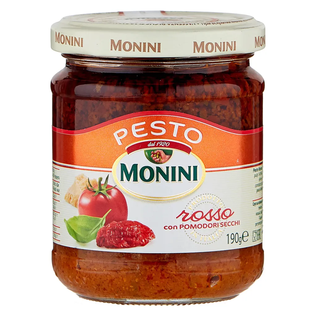 Соус Monini Песто томатный ст/б 190г