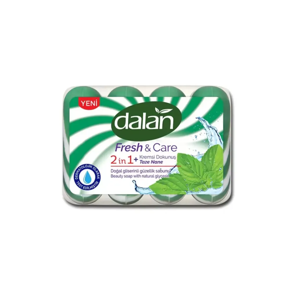 Туалетное мыло Dalan Fresh&Care Свежая мята, 90г х 4шт.