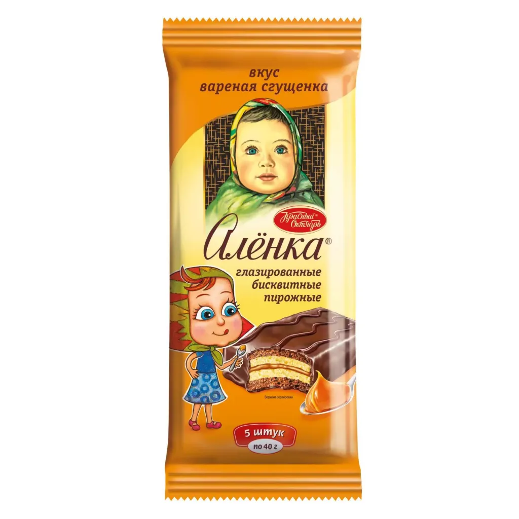 Пирожное Аленка варенная сгущенка 200г