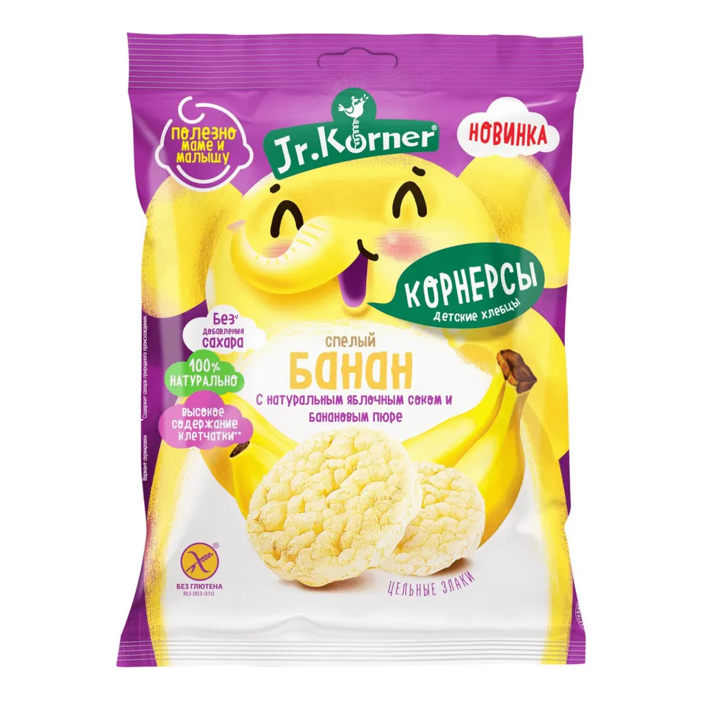 Хлебцы мини Dr. Korner хрустящие Рисовые с бананом 30г