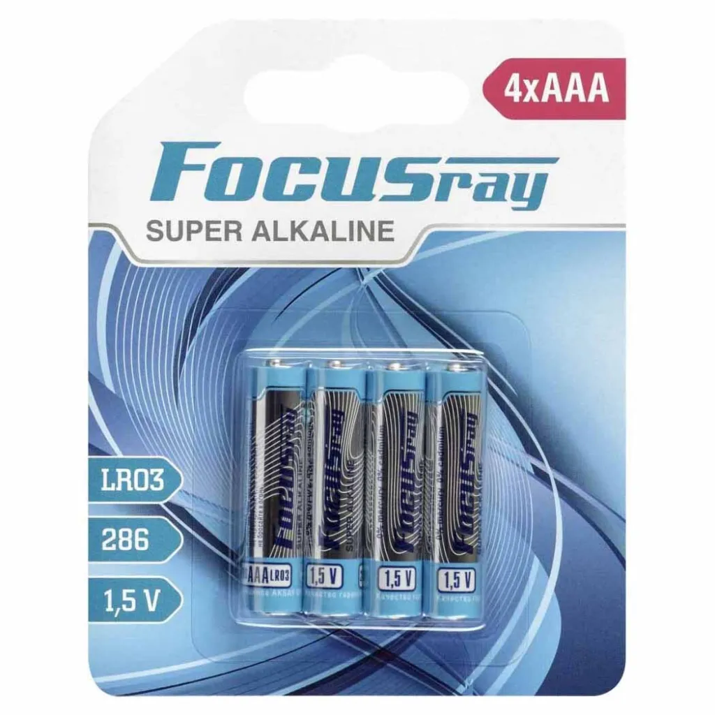 Батарейка FOCUSray Super Alkaline LR03 BL4