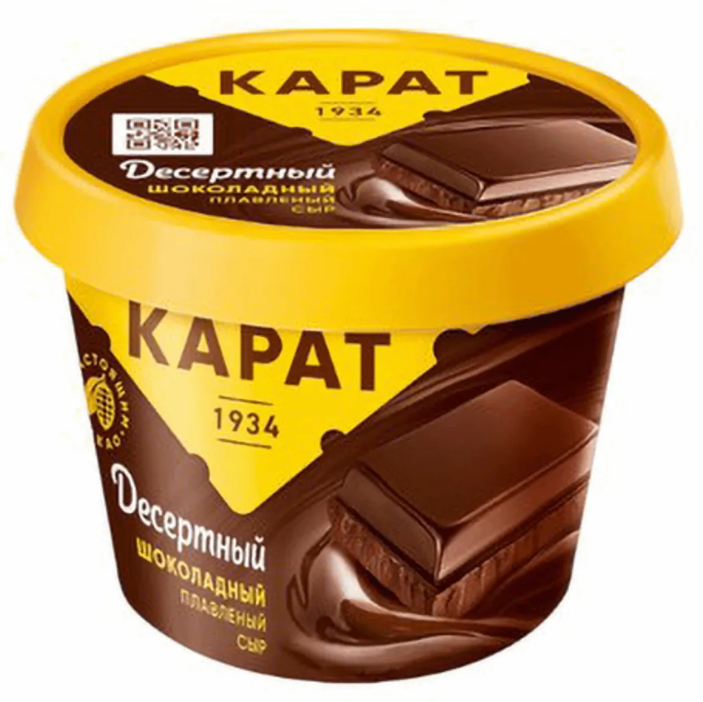 Сыр плавленый Карат Шоколадный десертный 30% 230г