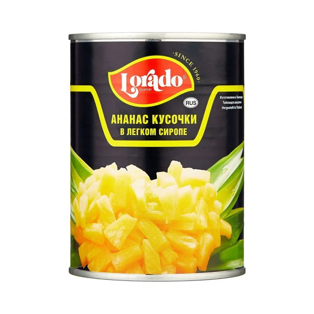 Ананас Lorado кусочки ж/б 580мл