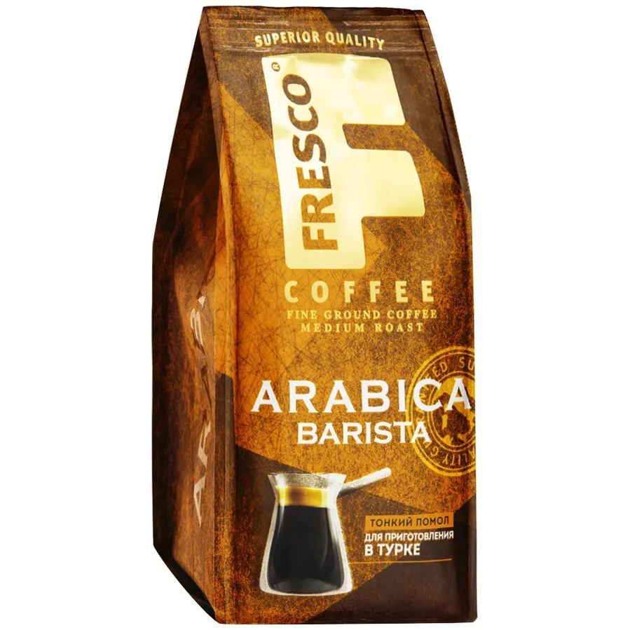 Кофе FRESCO Арабика Бариста для турки молотый м/у 100г