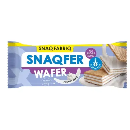 Батончик неглазированный Snaq Fabriq вафельный со сливочным вкусом 120г