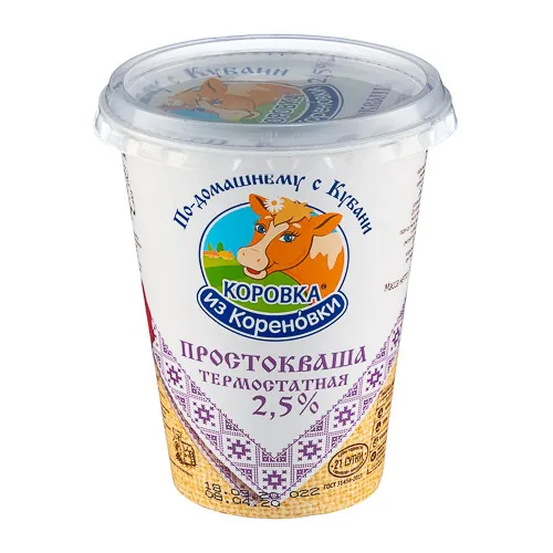 Простокваша Коровка из Кореновки 2.5% термостатная 300г