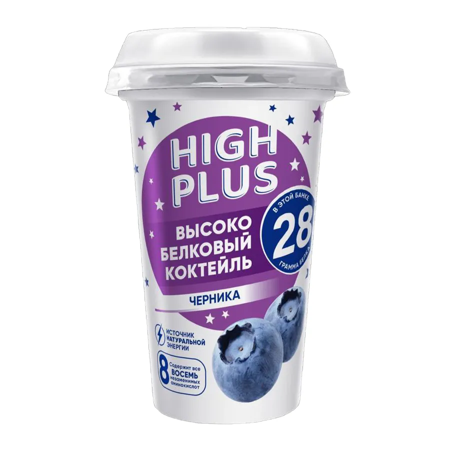 Напиток High plus черника 230г