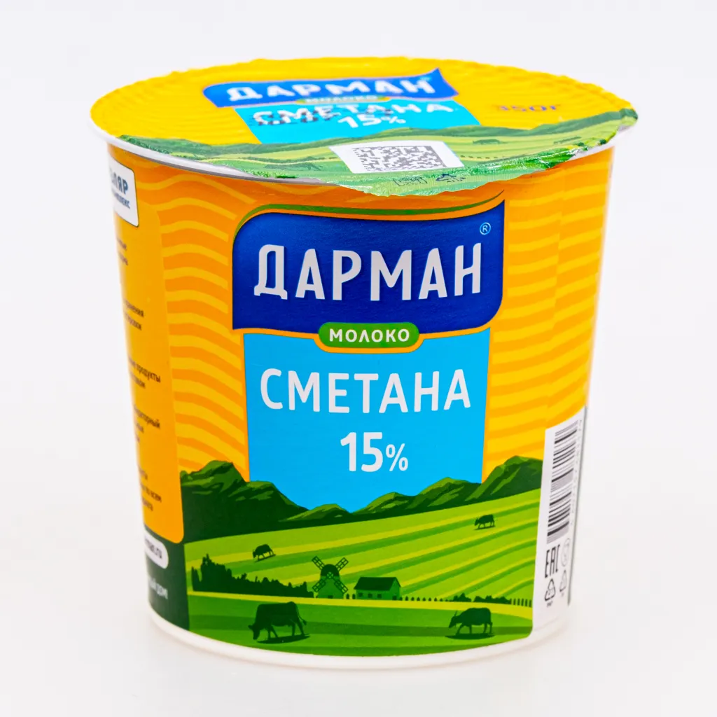Сметана Дарман Экономка 15% 350г