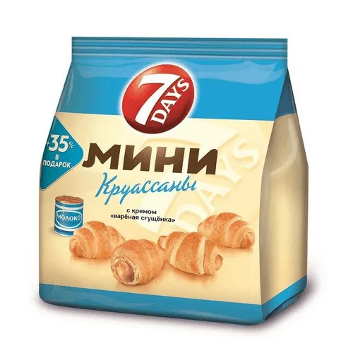Круассаны мини 7DAYS Вареная сгущенка 300г