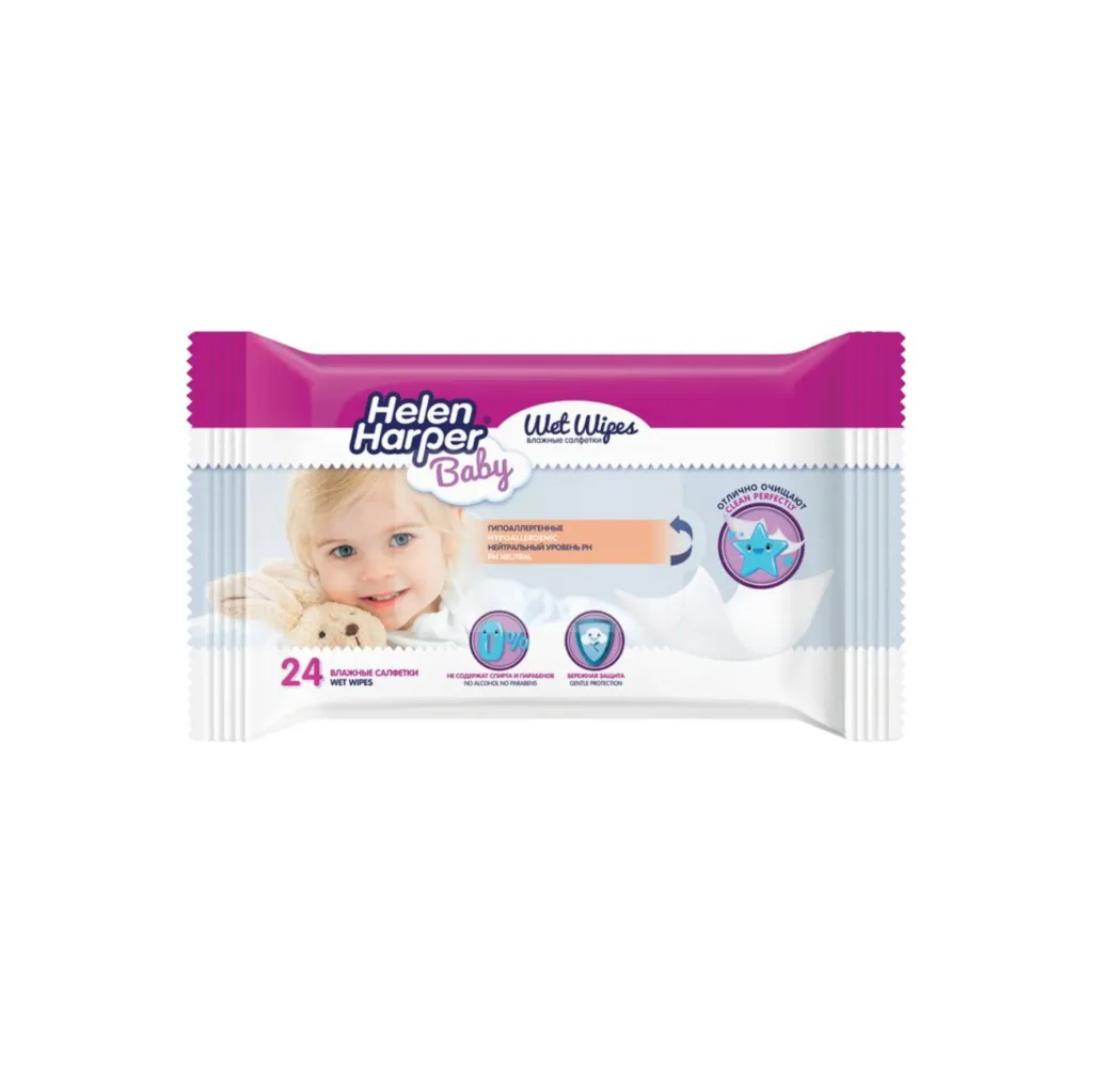 Влажные салфетки Helen Harper, 24 шт