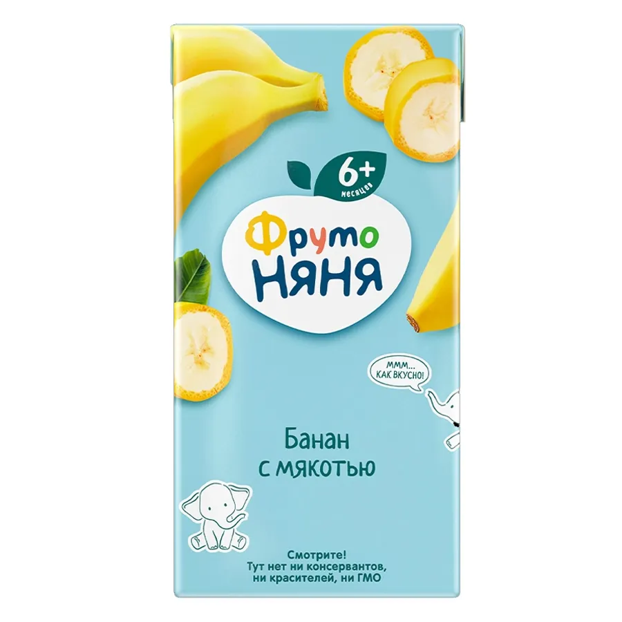 Нектар ФрутоНяня 200мл с мякотью банан