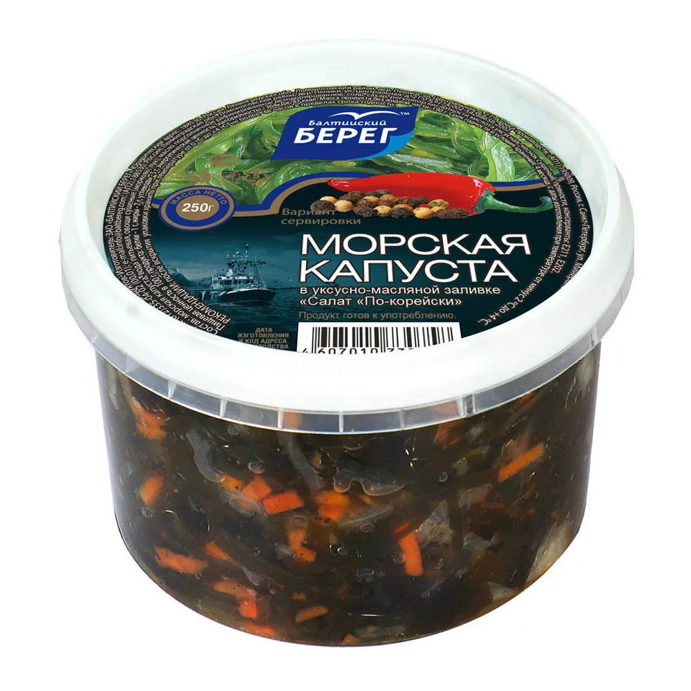 Морская капуста Балтийский Берег По корейски 250г