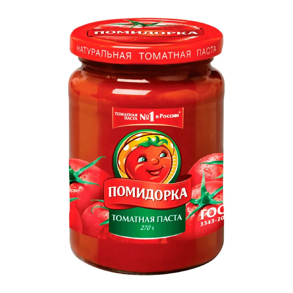 Томатная паста Помидорка ст/б 270г