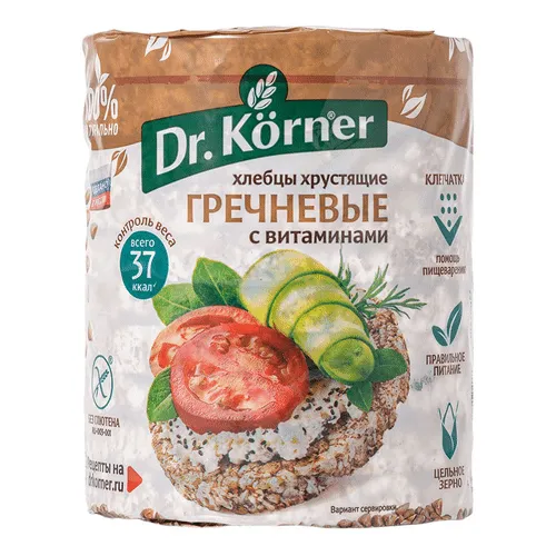 Хлебцы Dr. Korner Гречневые с витаминами 100г
