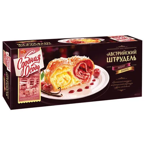 Австрийский штрудель вишня и ваниль Сдобная Особа 400г