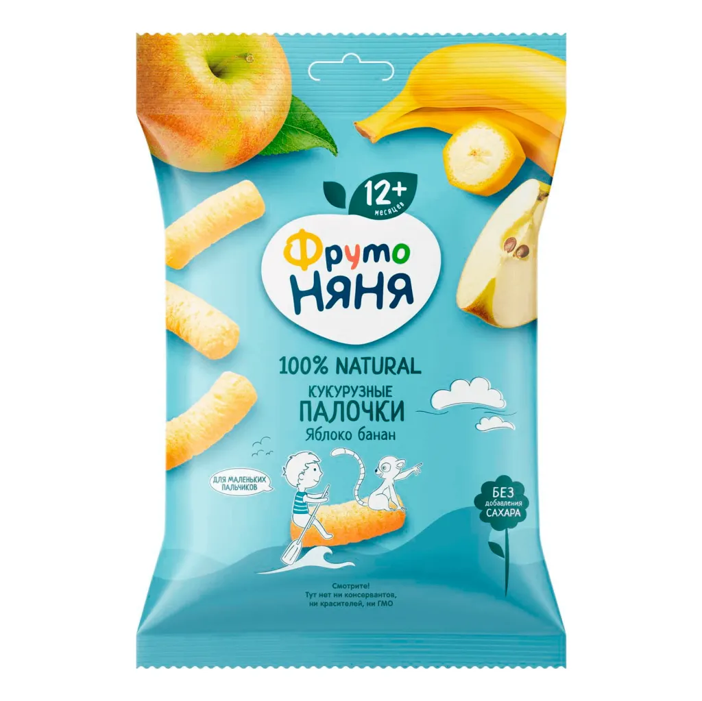 Кукурузные палочки ФрутоНяня Яблоко банан 20г