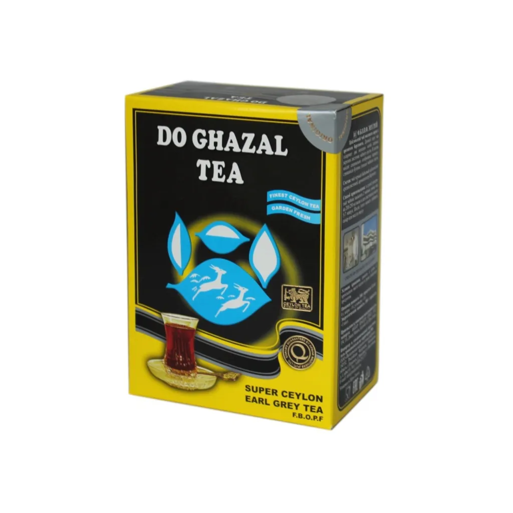 Чай черный Do Ghazal цейлонский среднелистовой чай с ароматом бергамота, 225 г