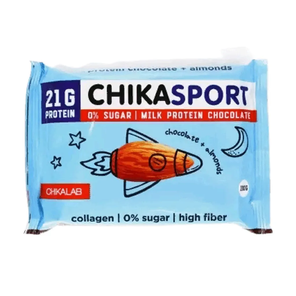 Шоколад Чикалаб молочный с миндалем 100г