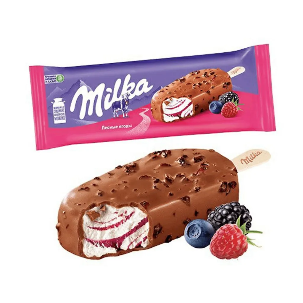 Мороженое  Milka  Эскимо Лесные Ягоды