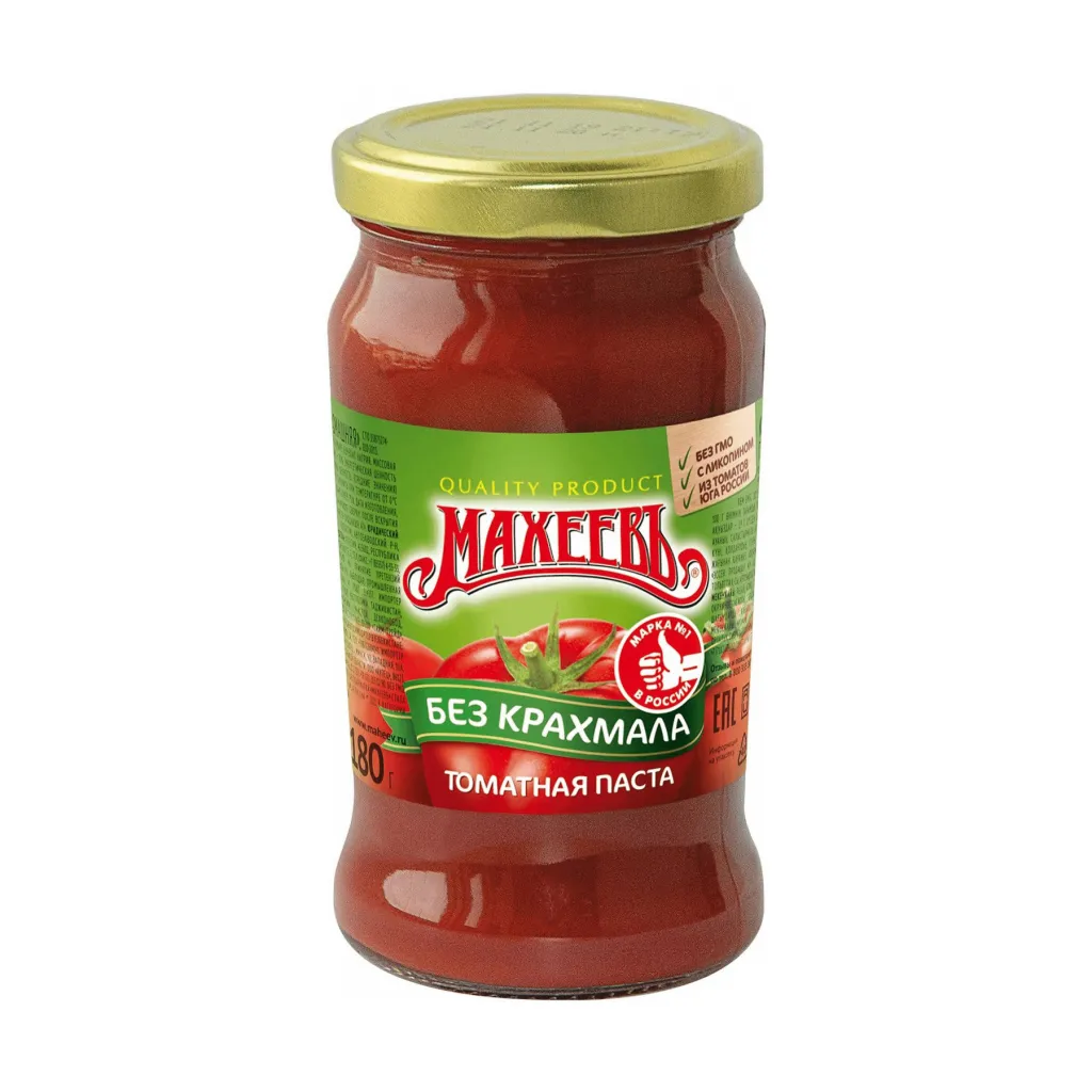 Томатная паста Махеевъ Домашняя ст/б 180г