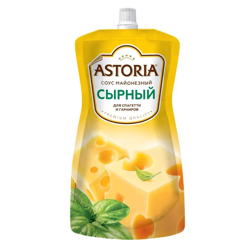 Соус майонезный Астория 42% Сырный дой/пак 233г