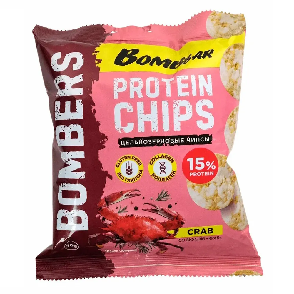 Чипсы BombBar Bombers Краб 50г