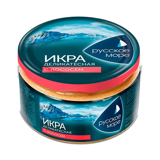 Икра аналог Русское Море деликатесная с лососем 165г