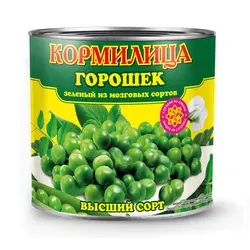 Зеленый горошек Кормилица в/с ГОСТ 425мл ж/б