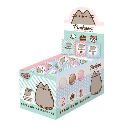 Карамель Сладкая сказка Pusheen круглая 10г