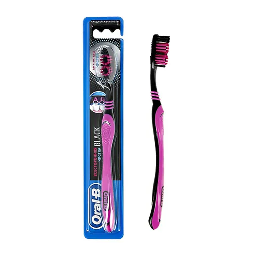 Зубная щетка Oral-B  Black Всесторонняя чистка средняя