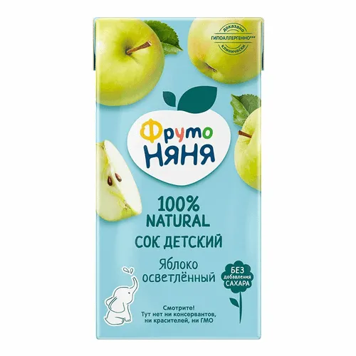 Сок ФрутоНяня 500мл яблоко освет