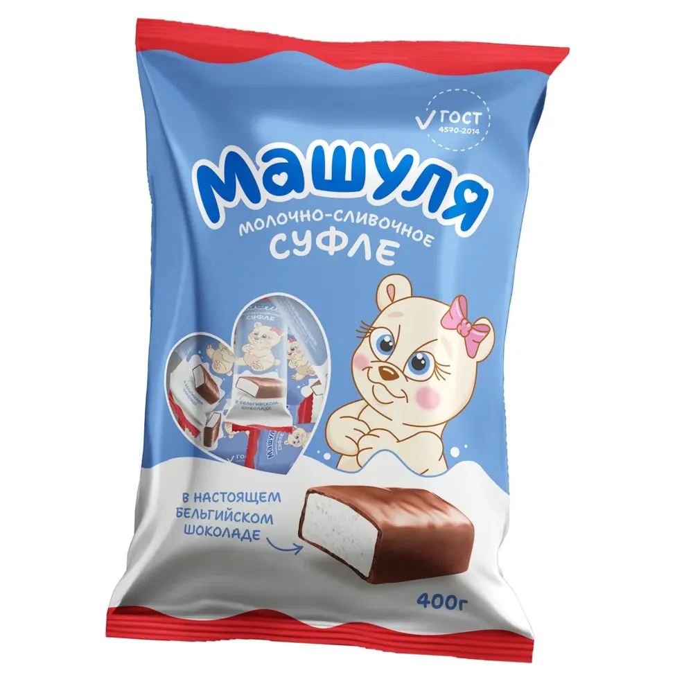 Конфеты Машуля суфле в бельгийском шоколаде 400г