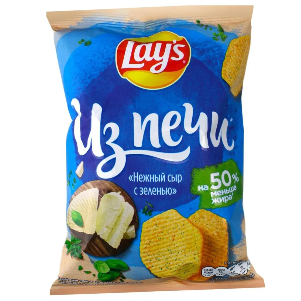 Чипсы Lay’s Из печи  Нежный сыр с зеленью 85г