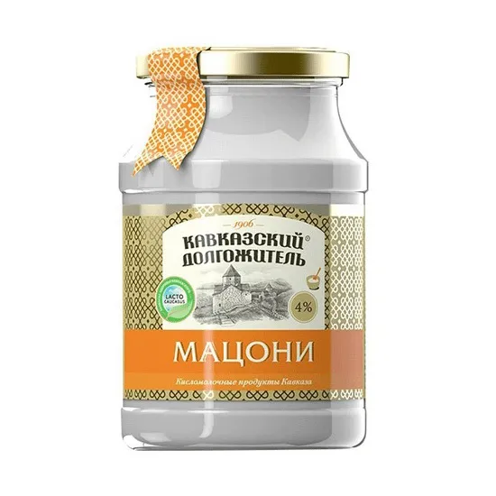 Мацони Кавказский долгожитель 4% ст/б 900г