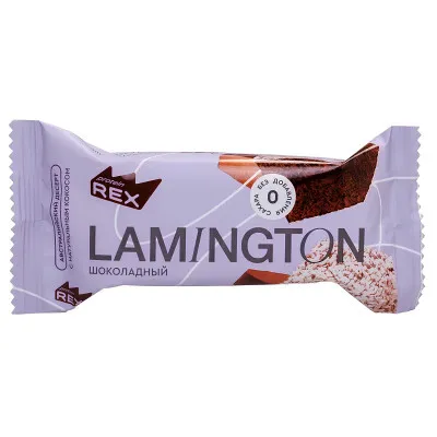 Пирожное протеиновое ProteinRex Lamington шоколадное 50г