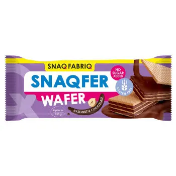 Батончик неглазированный Snaq Fabriq вафельный Шоколад фундук 120г