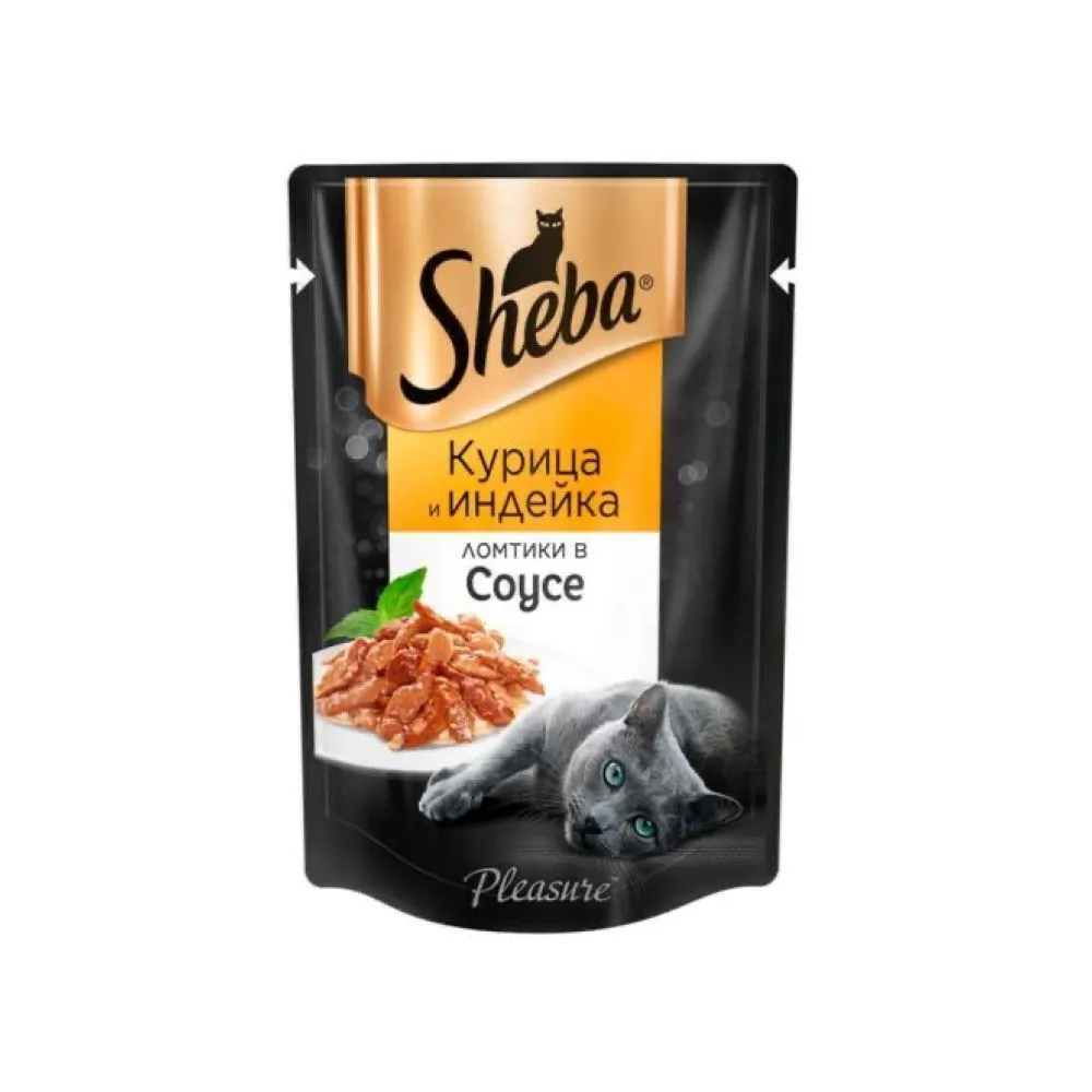 Корм Sheba Плежер Курица Индейка 75 г